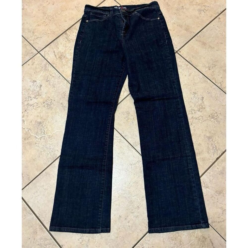 Style and Co dark wash boot cut‎ jeans size 8